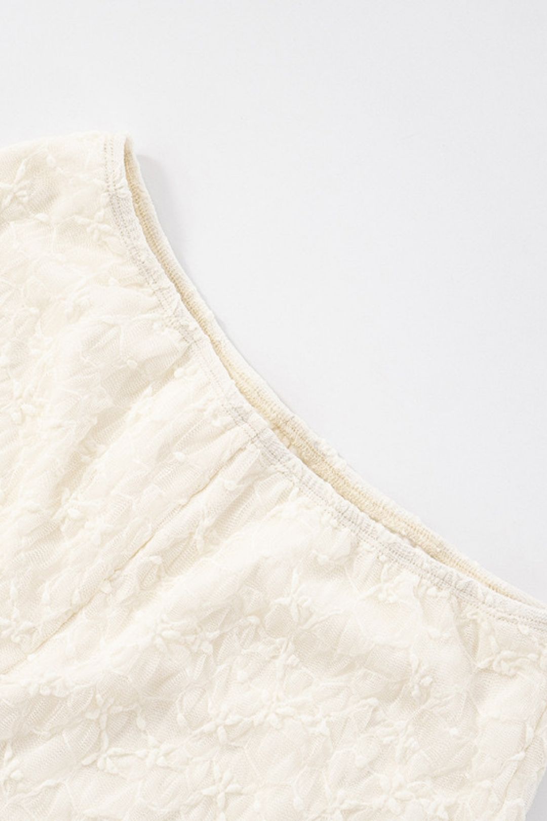 New Pure Color Lace Suspender Intimates Swing Collar Long-Sleeved Top Shorts Suit