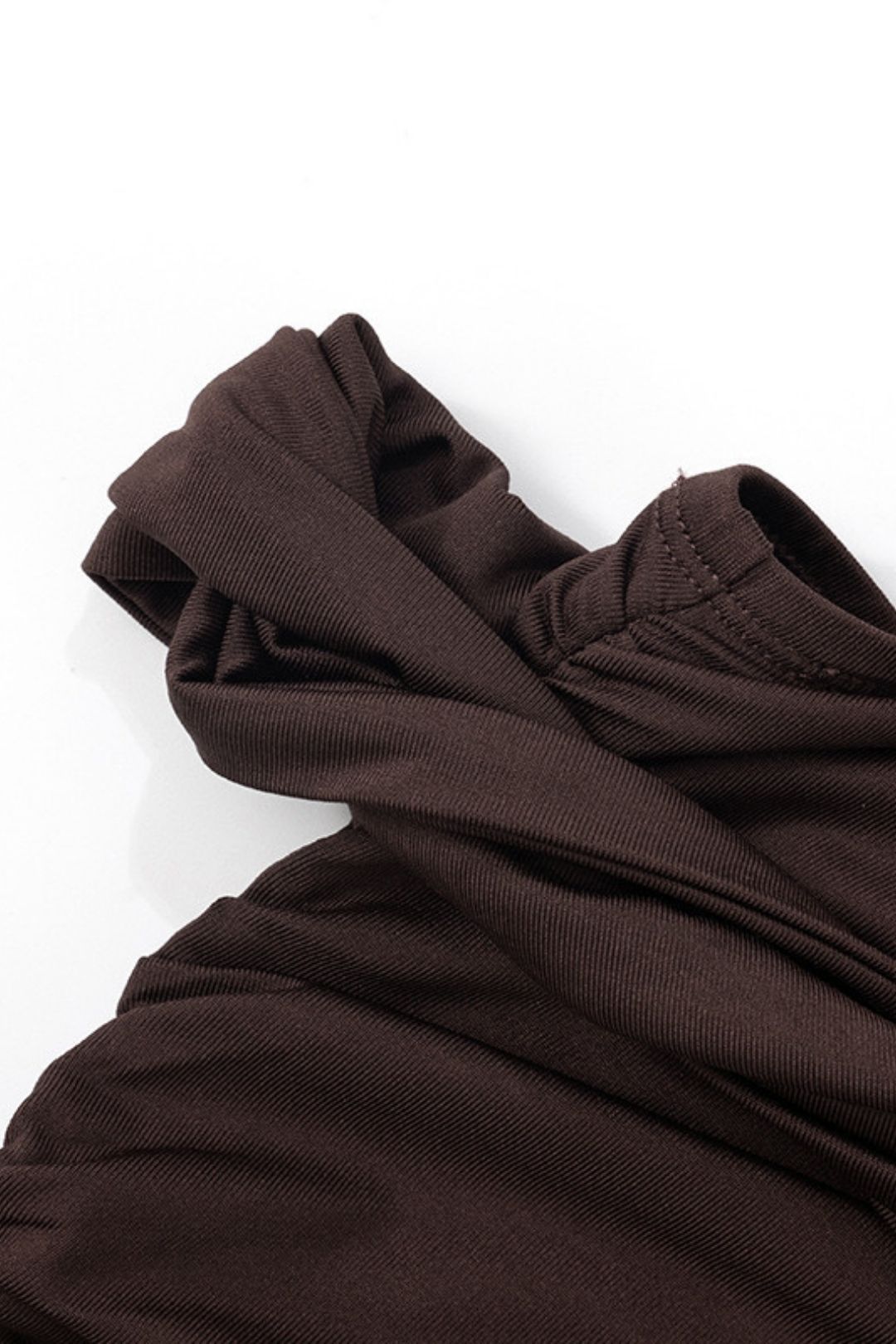 Solid Color Shoulder Sexy Hip Dress