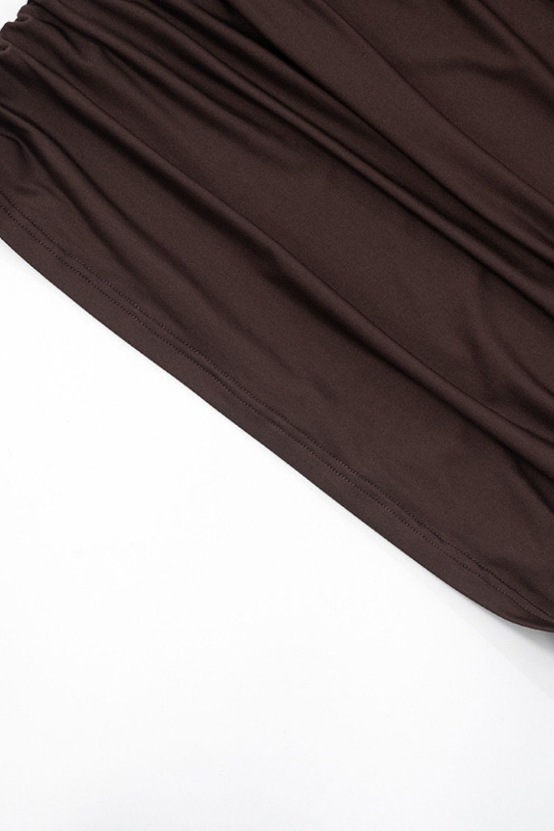 Solid Color Shoulder Sexy Hip Dress