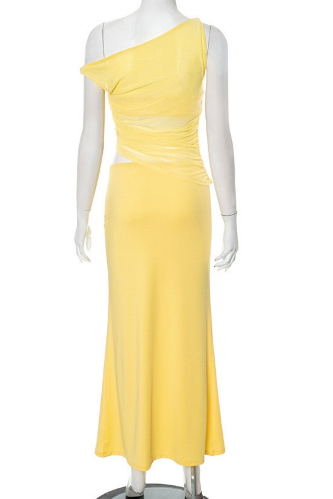 New Solid Color Slim Sexy Suspender Fishtail Dress