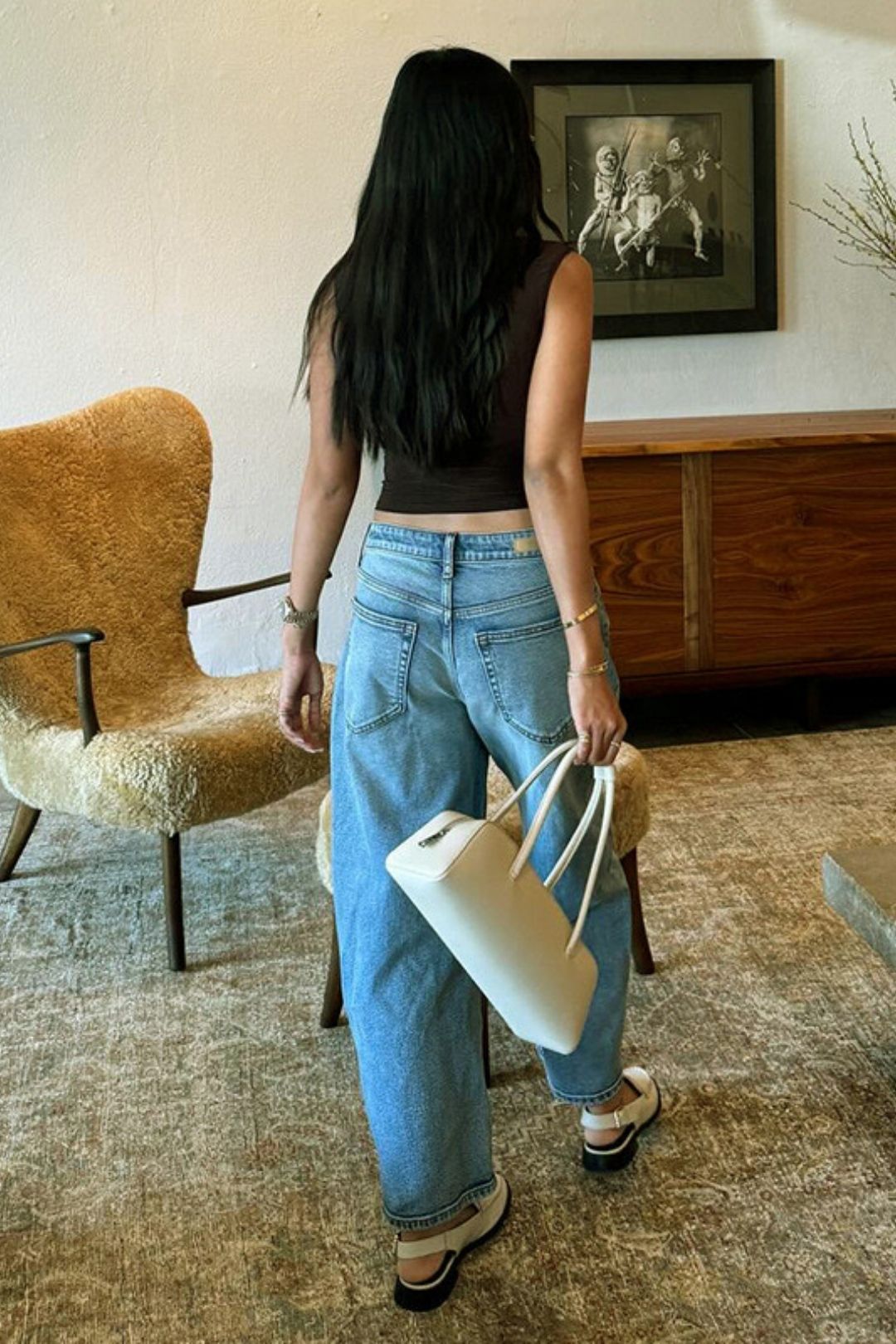 New Solid Color Half-high Collar Buckle Pleated Slim-fit Vest