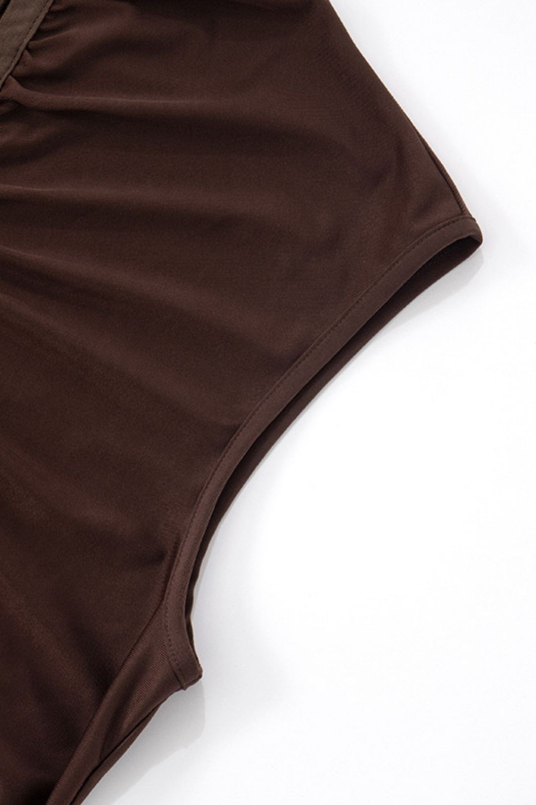 New Solid Color Half-high Collar Buckle Pleated Slim-fit Vest