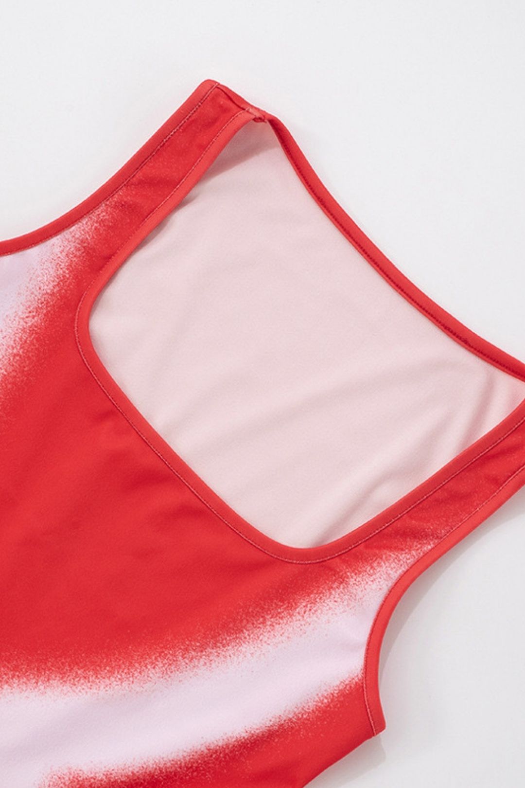 Sexy New U-collar Contrast Color Flounces Sexy Vest T-shirt