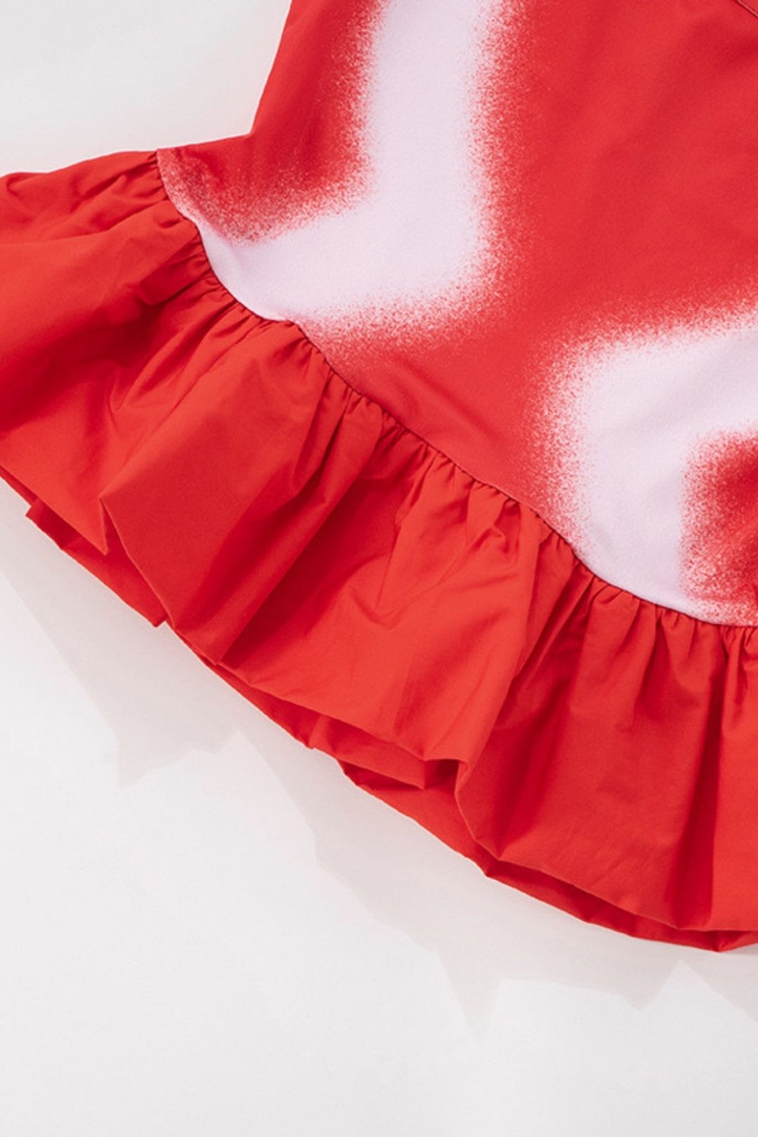 Sexy New U-collar Contrast Color Flounces Sexy Vest T-shirt