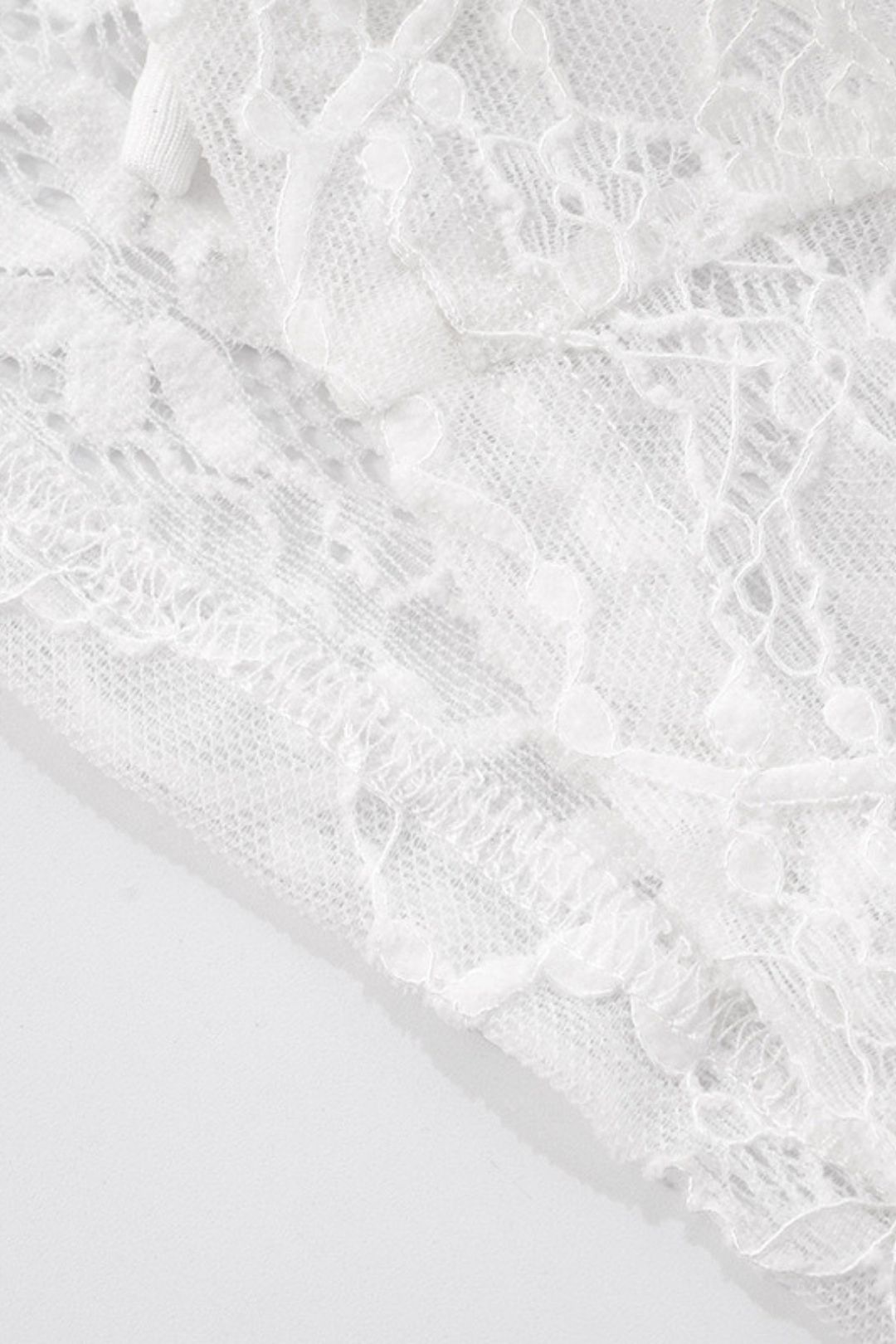 Pure Color Lace Sexy Long-Sleeved Outer Shirt Tops