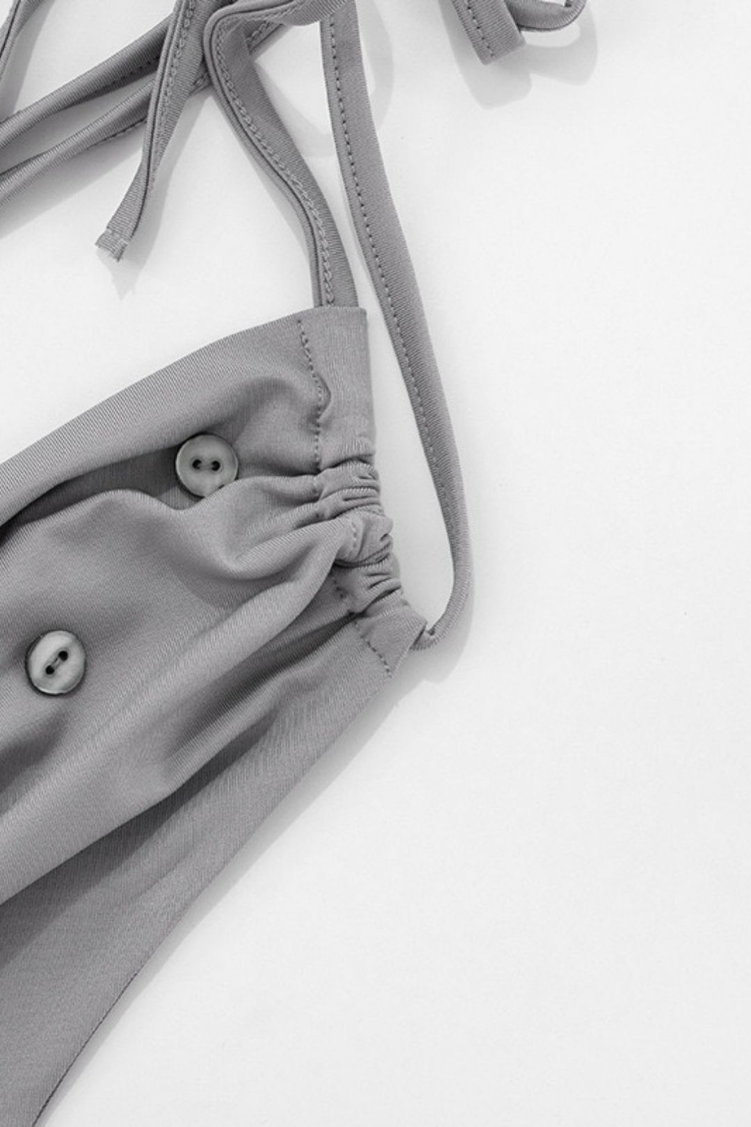 New Pure Color V Neck Halter Strap Backless Vest Top T-Shirt