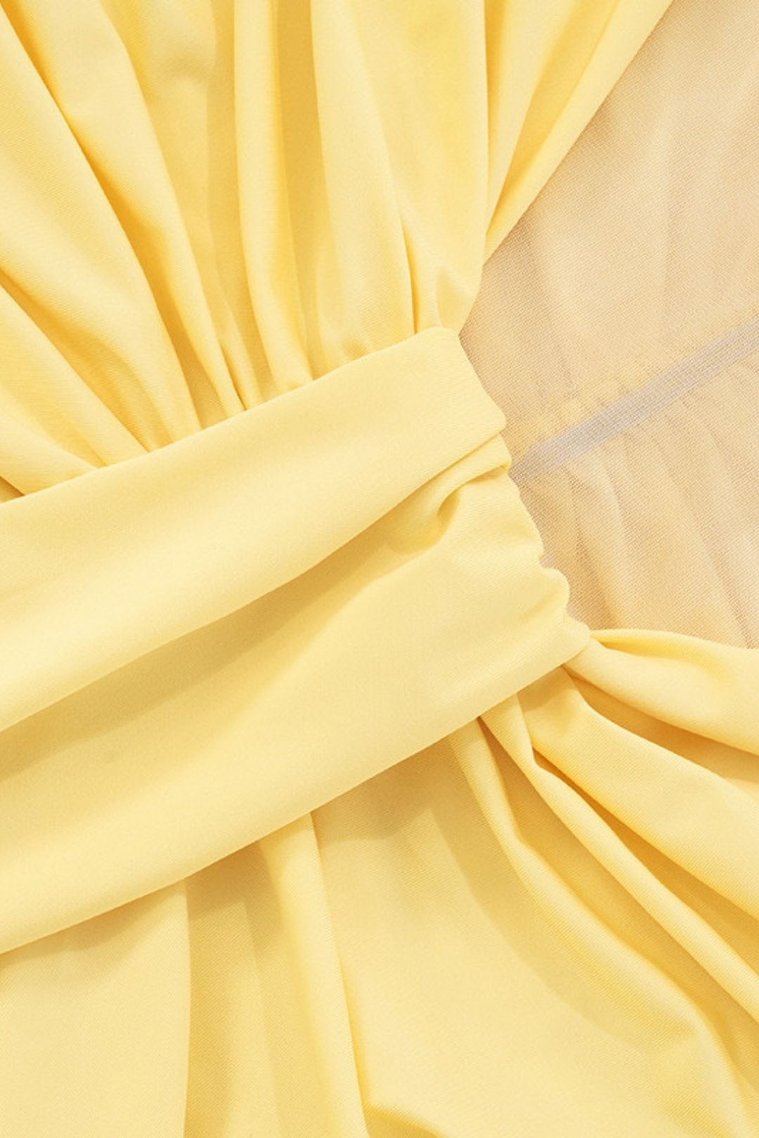 New Solid Pure Color Halter Mesh Tight Splicing Dress