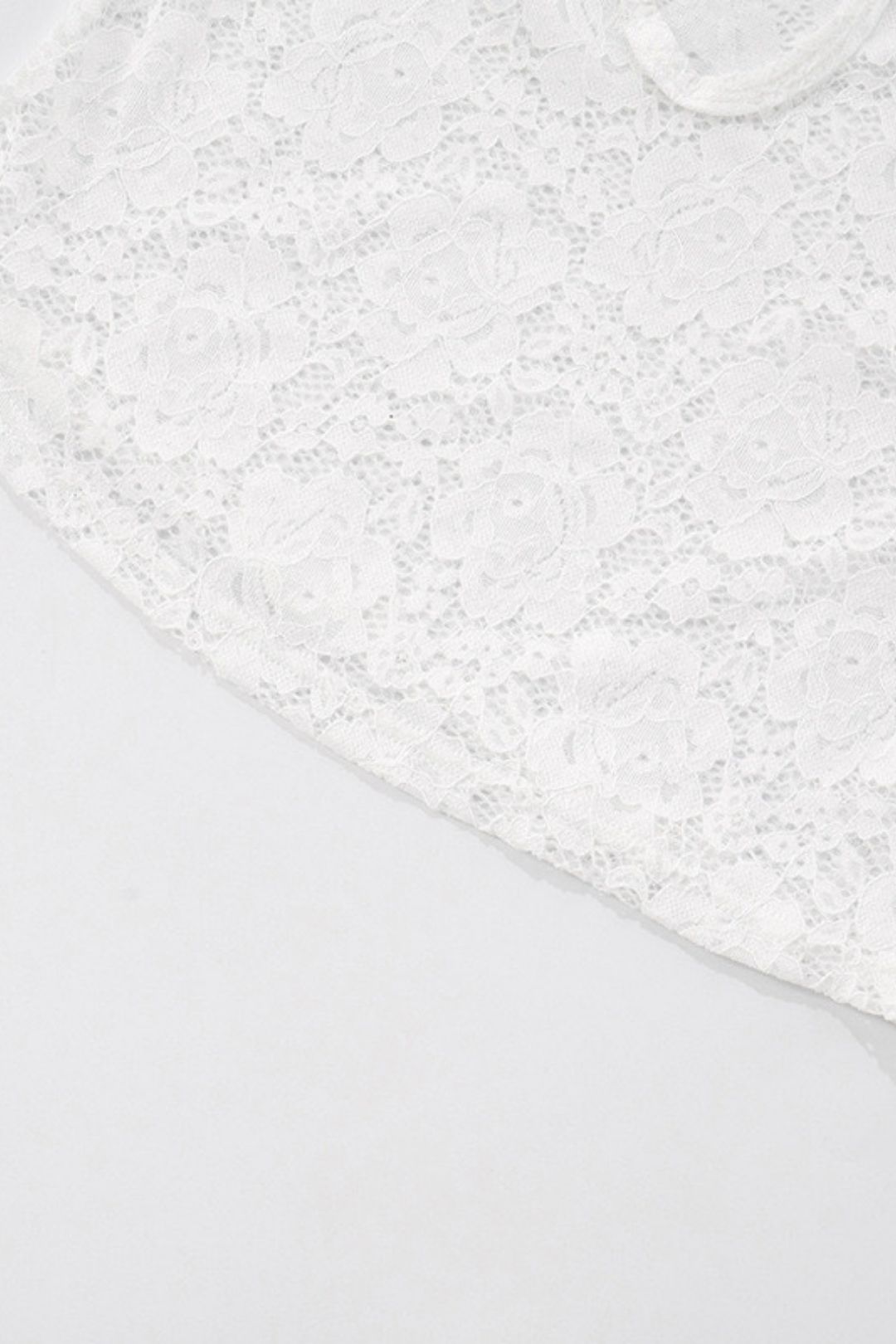 Summer Amazon One-Shoulder Lace Tube Top Cut Out Splicing Short Top