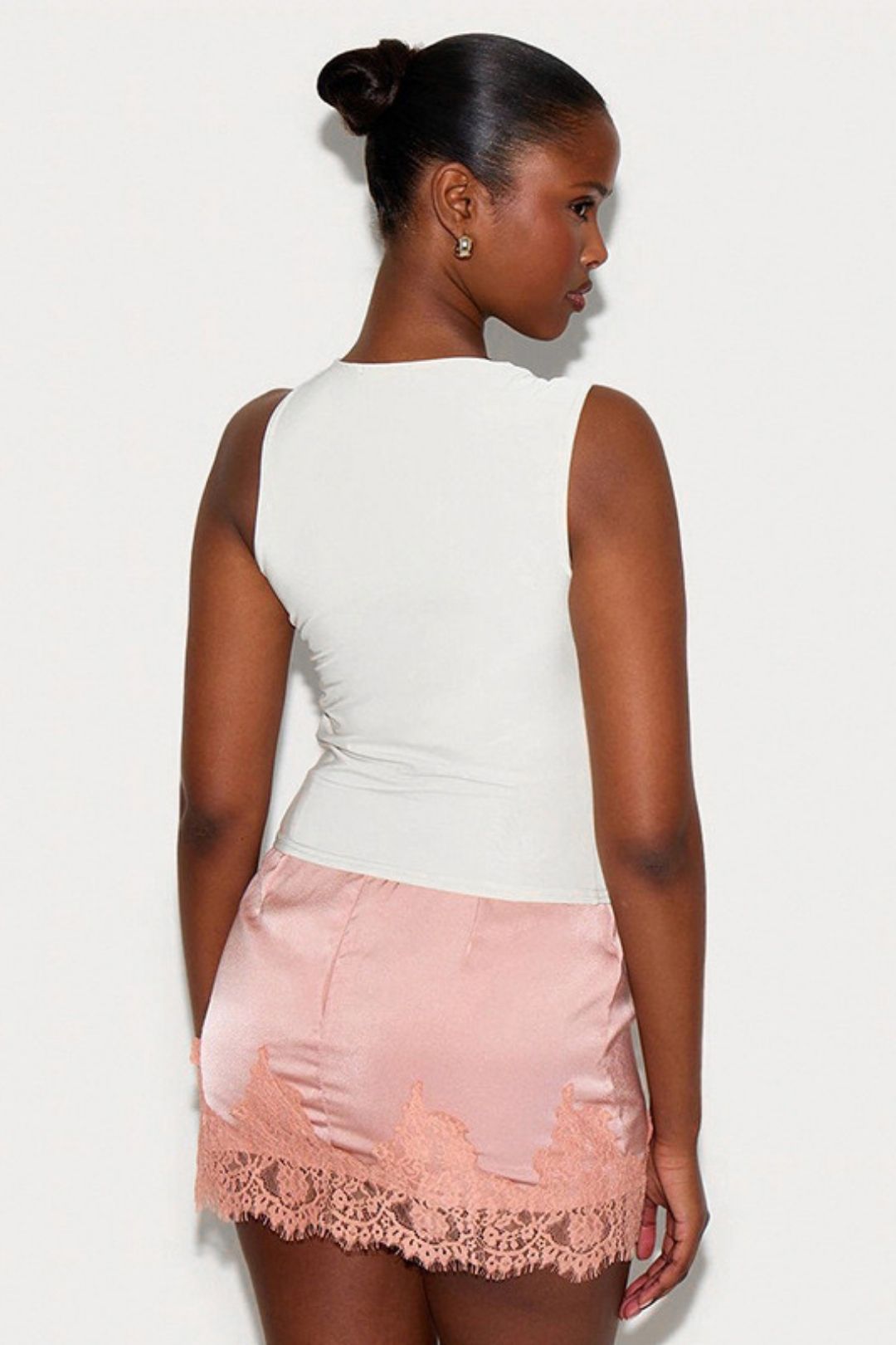 Summer Amazon New Shoulder Collar Metal Decorated Slim-fit Vest