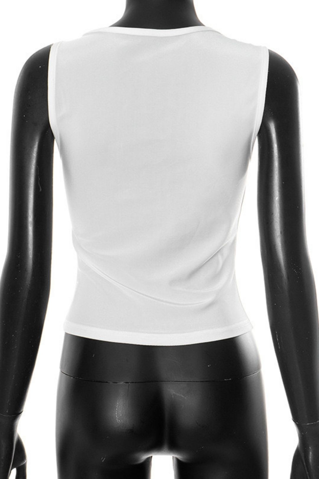 Summer Amazon New Shoulder Collar Metal Decorated Slim-fit Vest