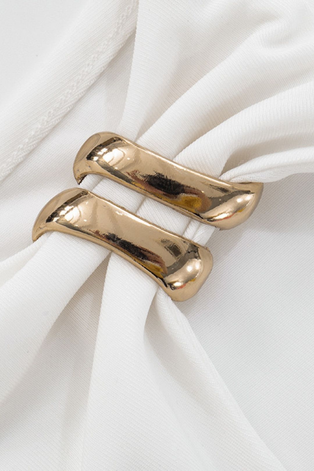 Summer Amazon New Shoulder Collar Metal Decorated Slim-fit Vest