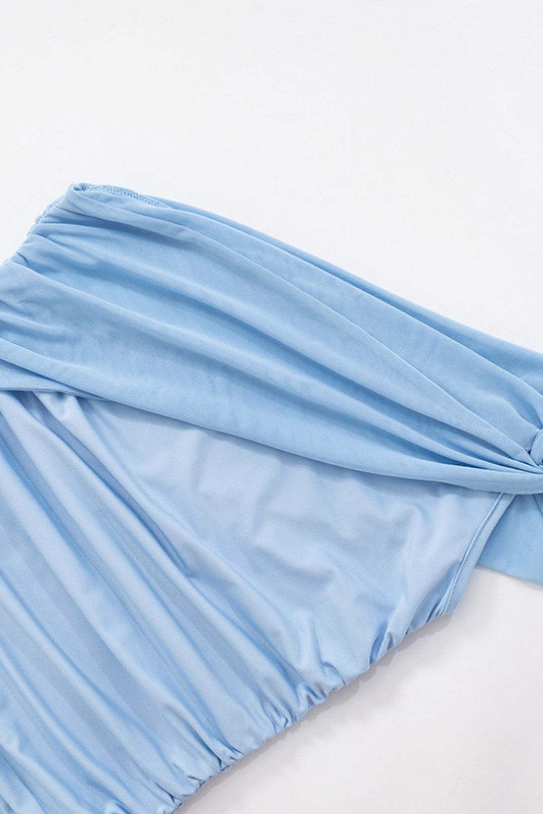 Summer Amazon New Pure Color Oblique Shoulder Tie Mesh Vest T-Shirt