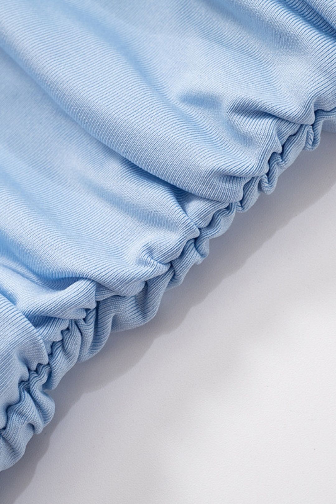 Summer Amazon New Pure Color Oblique Shoulder Tie Mesh Vest T-Shirt