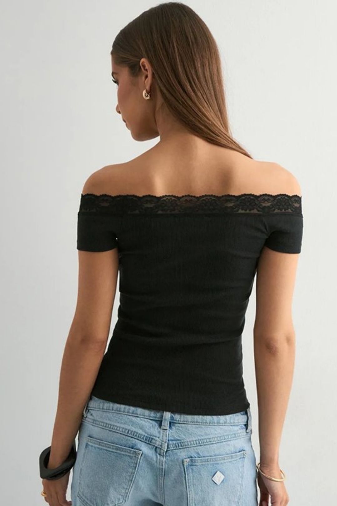 Summer New Pure Color Sleeveless One-line Collar Pace Sexy Shirt