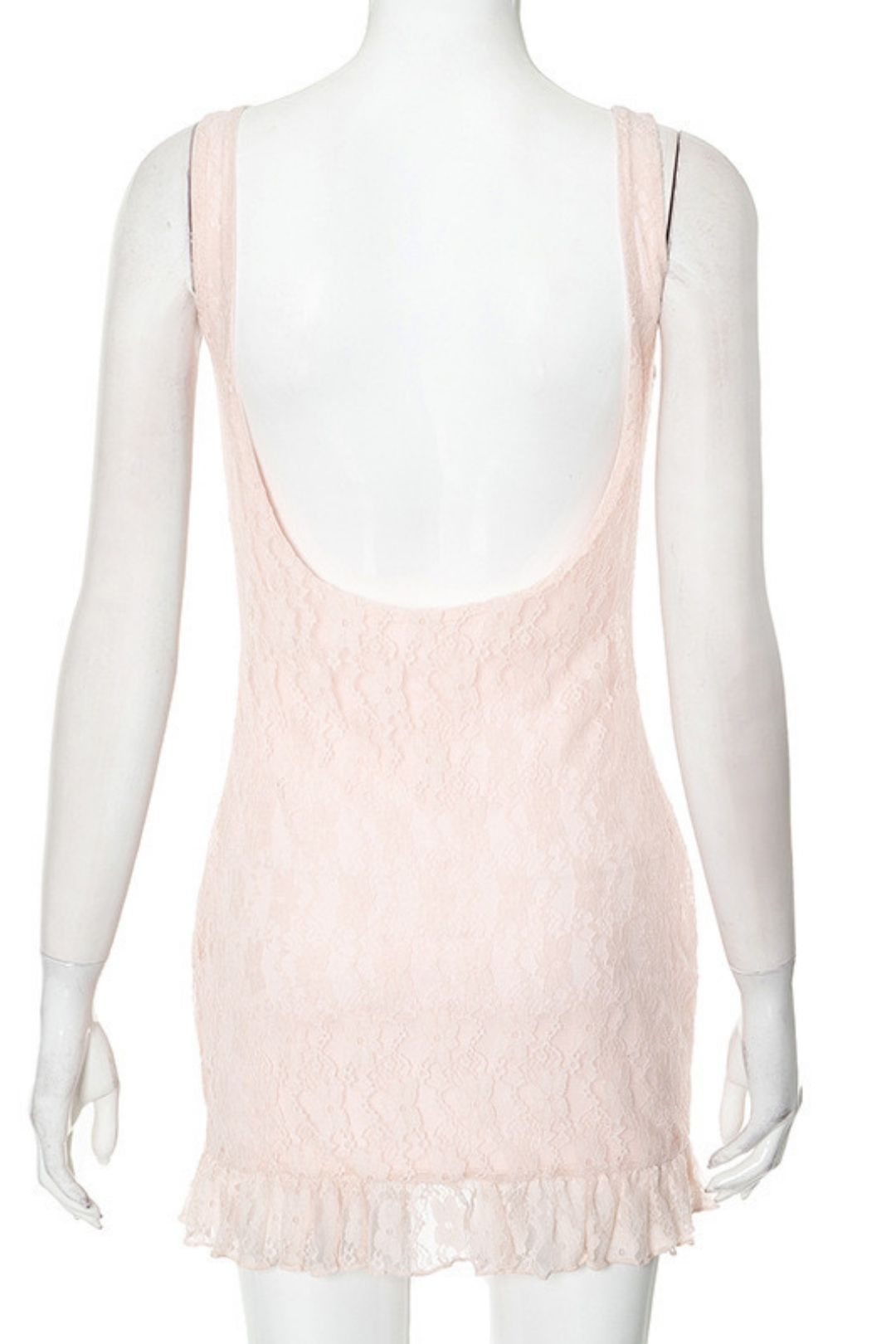 New Solid Color V-neck Sexy Lace Dress