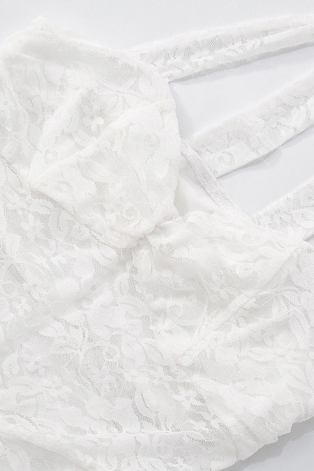 Solid Pure Color Lace Backless Slit Sexy Dress