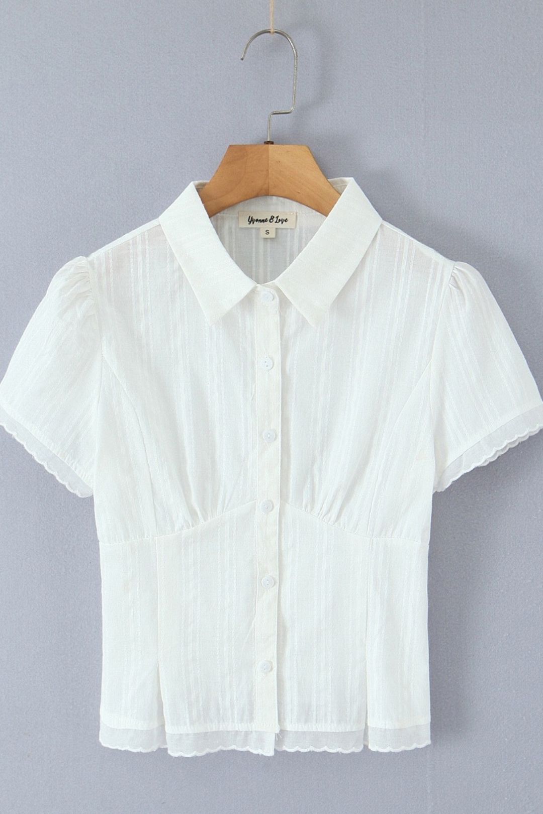 Plaid 2-piece Set Sexy Slim Short-sleeved Shirt + Chic Bow Mini Skirt