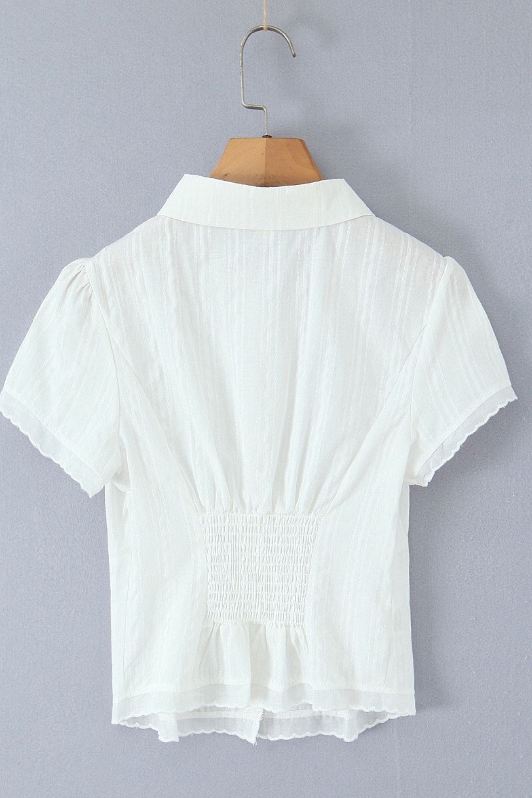 Plaid 2-piece Set Sexy Slim Short-sleeved Shirt + Chic Bow Mini Skirt