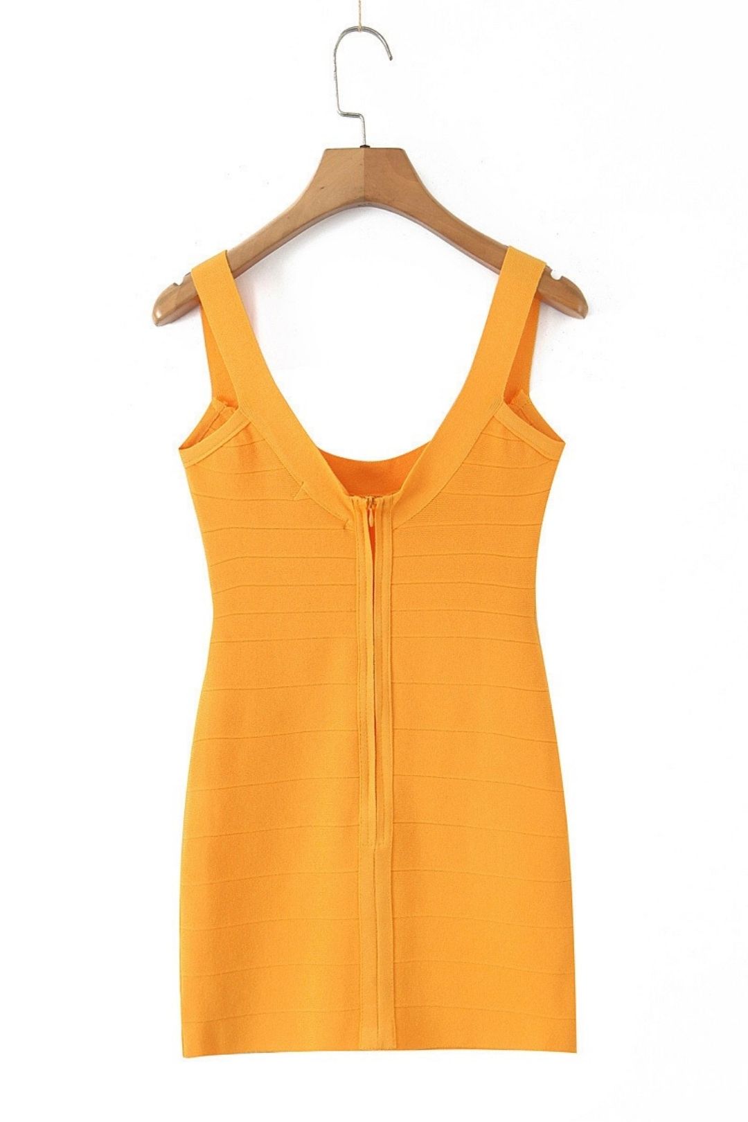 U-neck Chic Sleeveless Short Knitted Dress