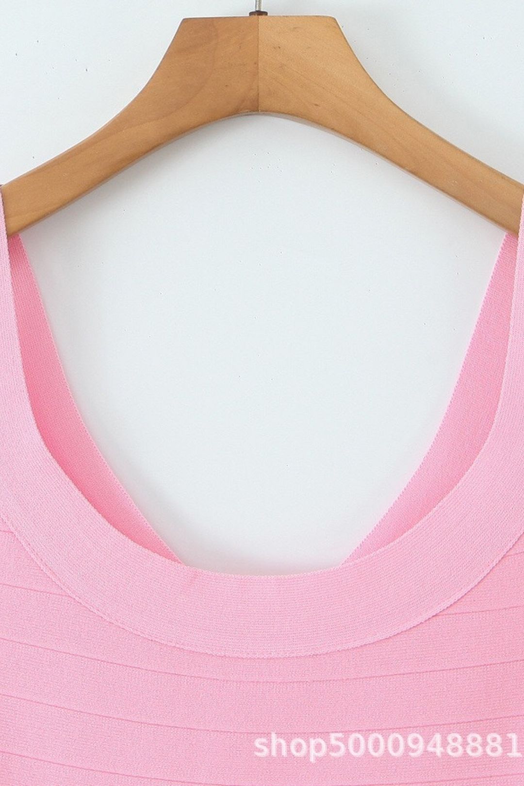 U-neck Chic Sleeveless Short Knitted Dress