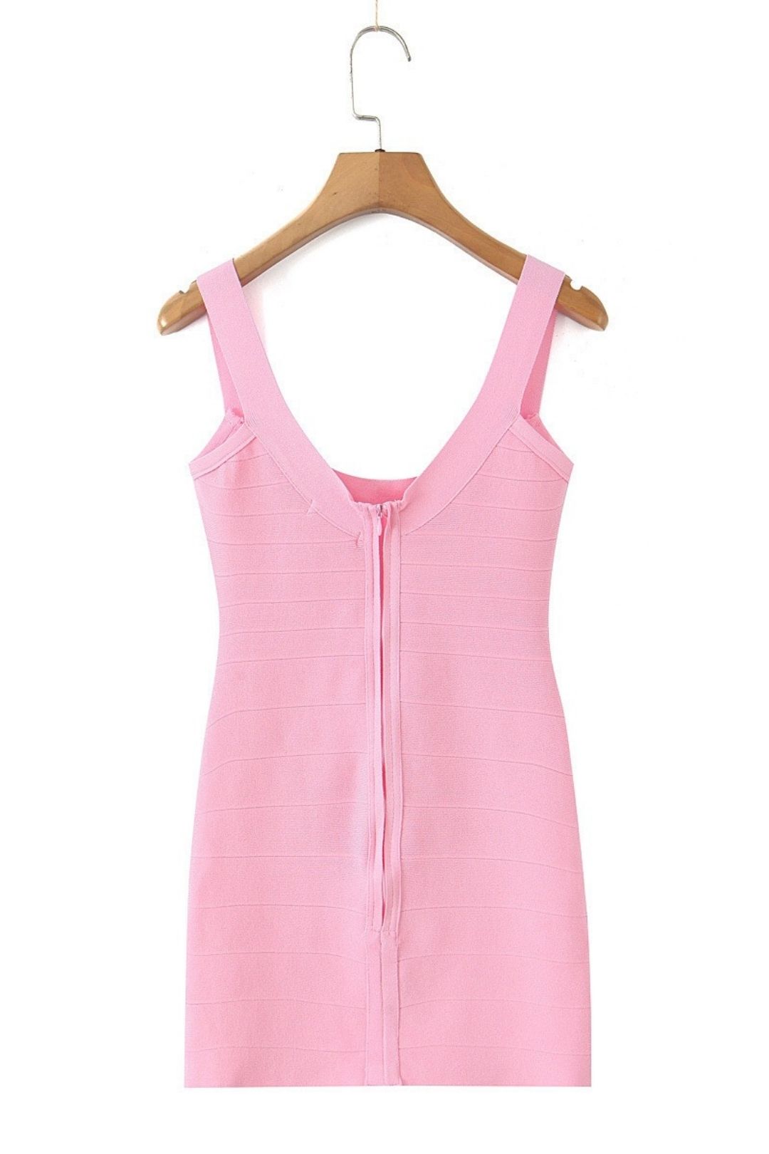 U-neck Chic Sleeveless Short Knitted Dress