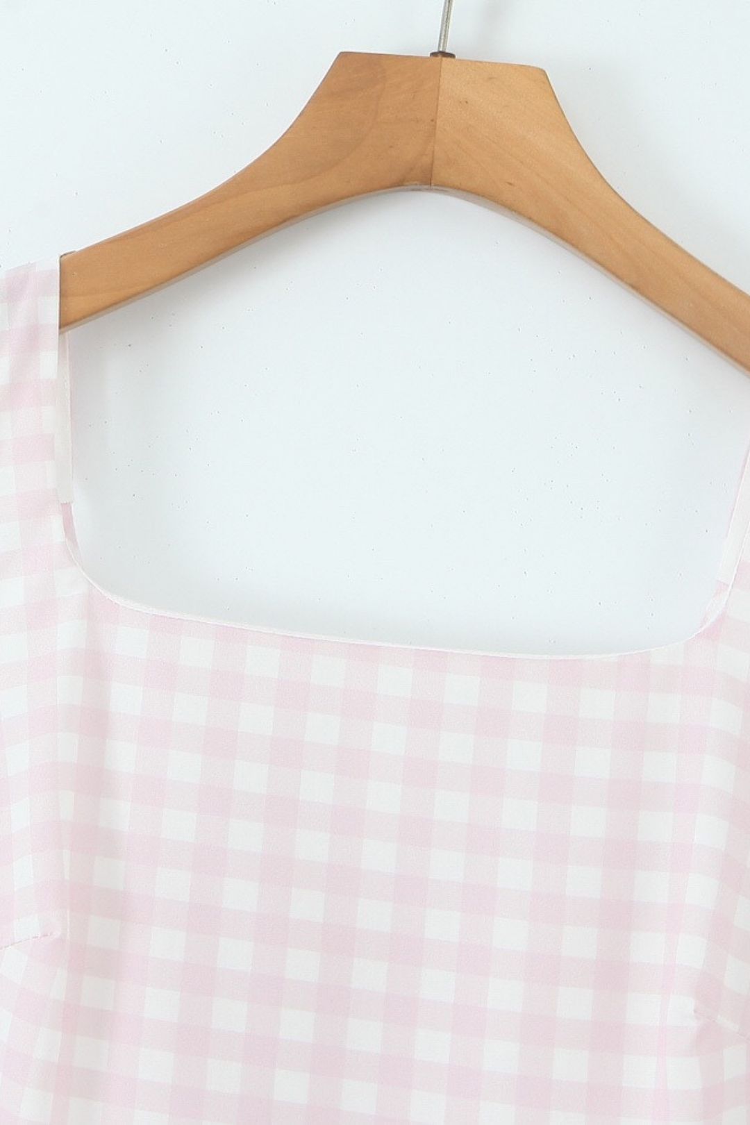 Plaid Yarn-dyed Mid-length Vest Dress