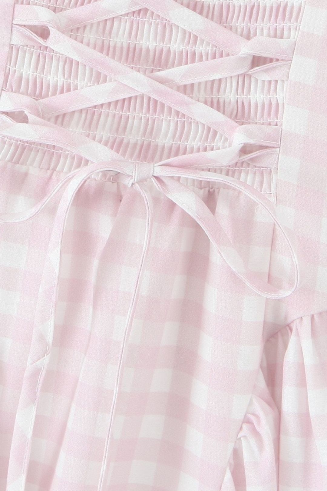 Plaid Yarn-dyed Mid-length Vest Dress