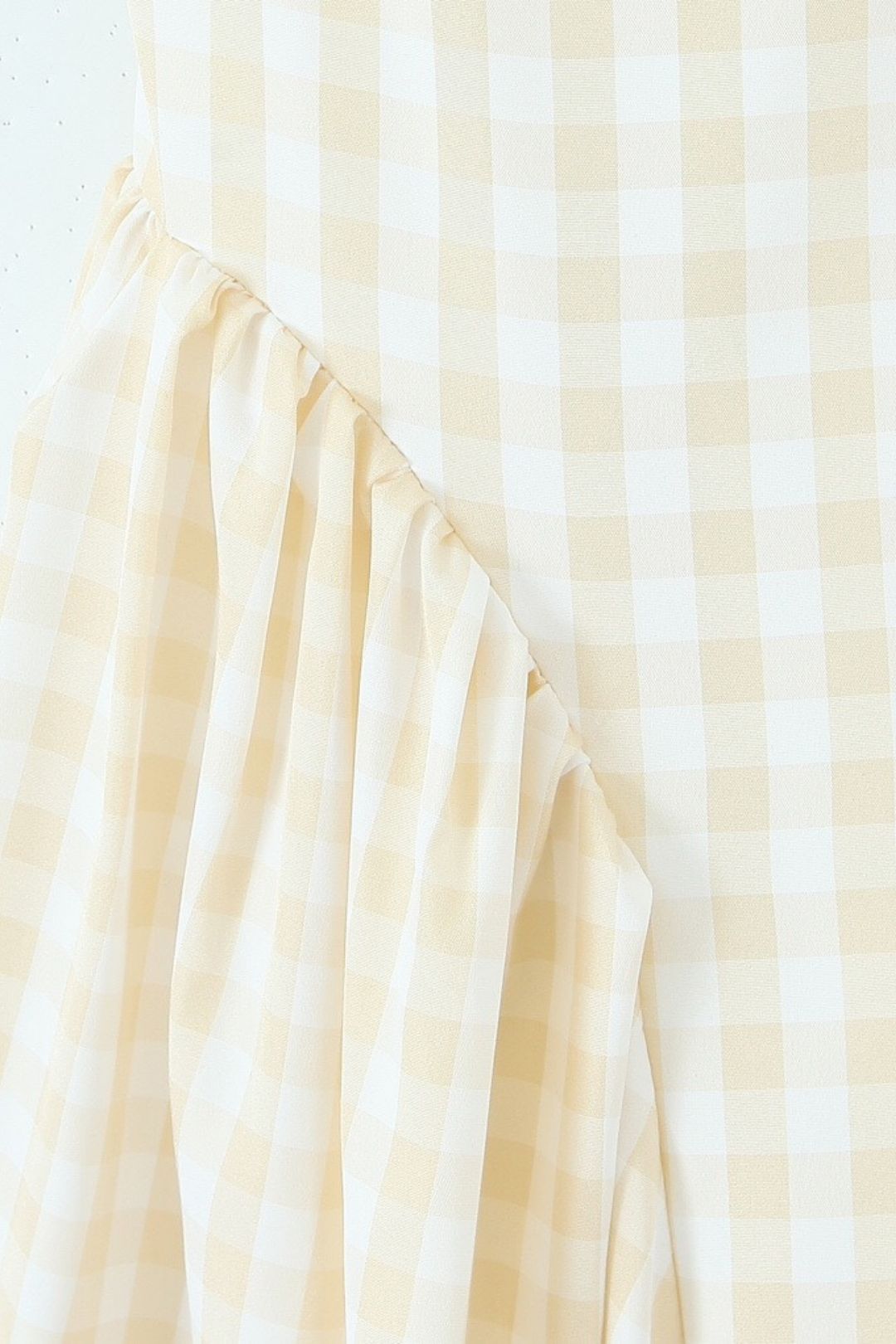 Plaid Yarn-dyed Mid-length Vest Dress