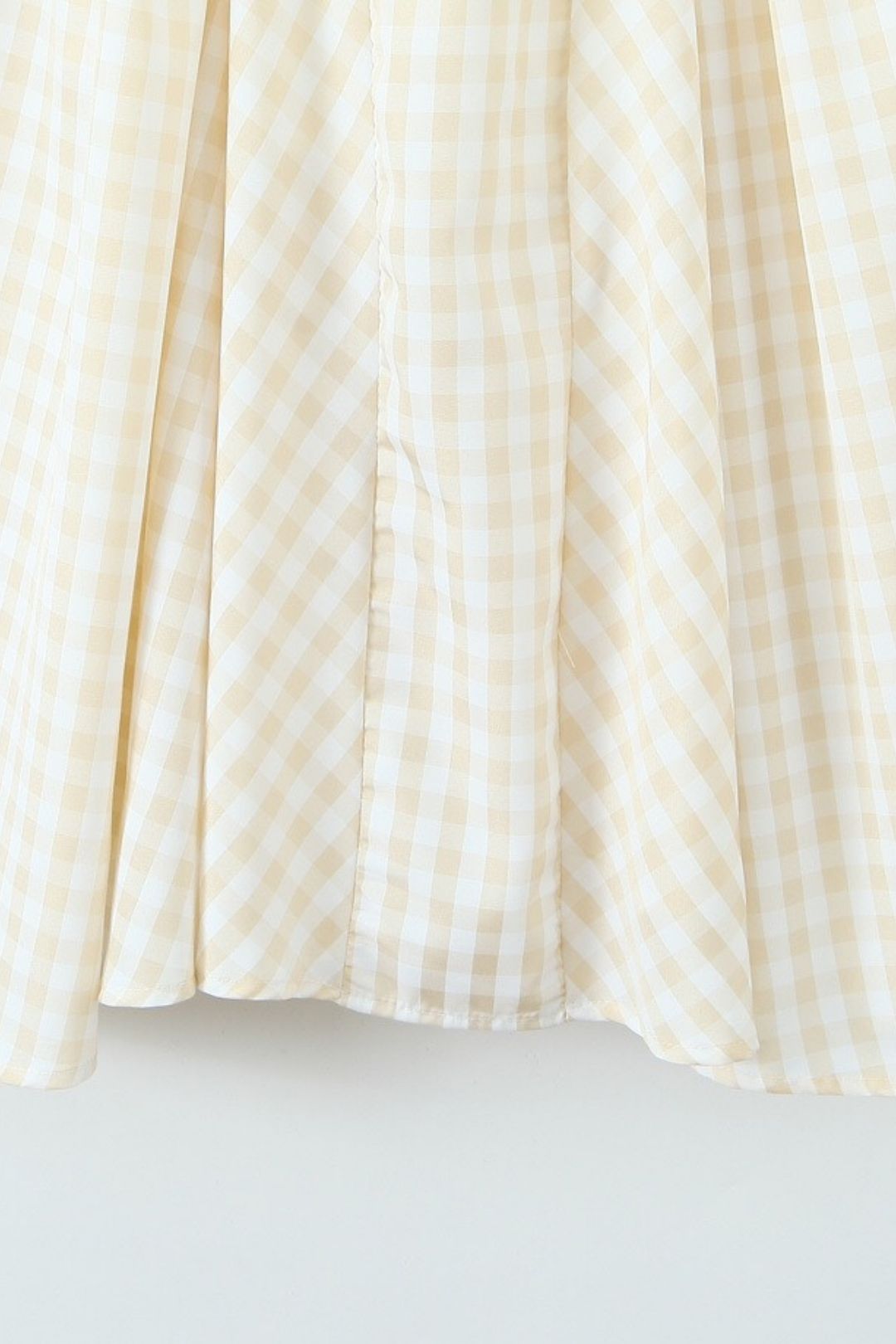 Plaid Yarn-dyed Mid-length Vest Dress