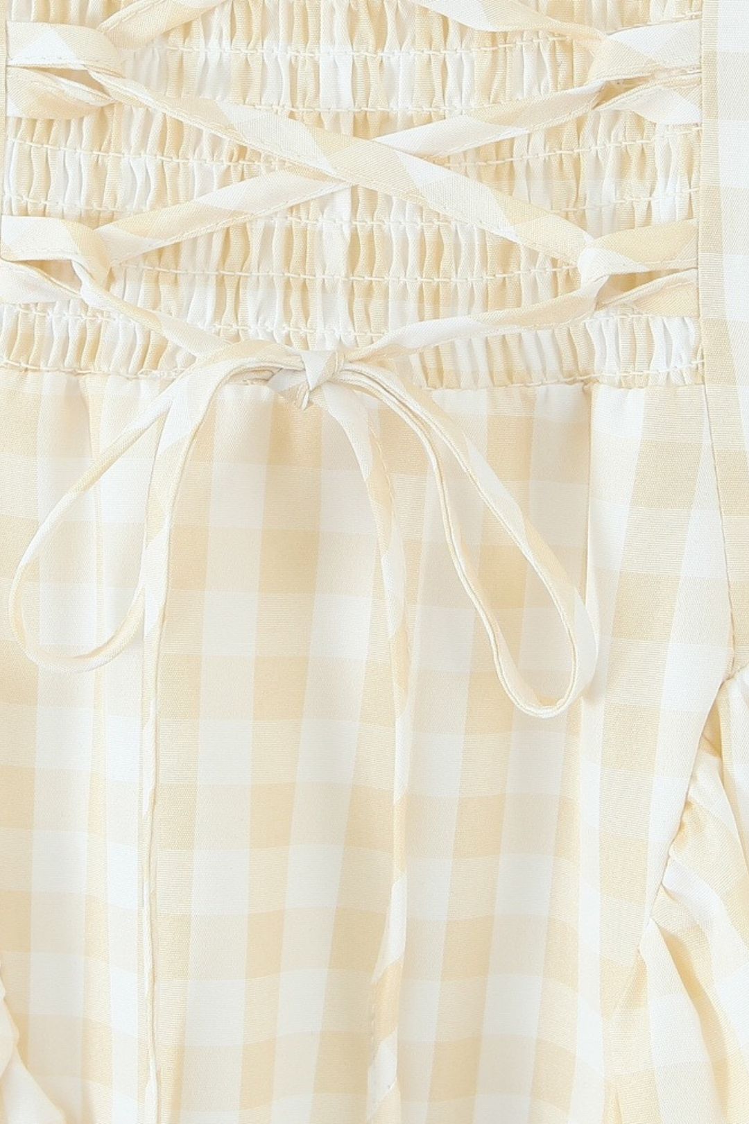 Plaid Yarn-dyed Mid-length Vest Dress