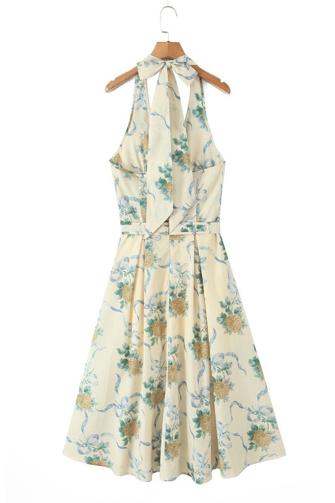 Sleeveless Long Dress French Halter Neck V-neck Temperament Evening Dress