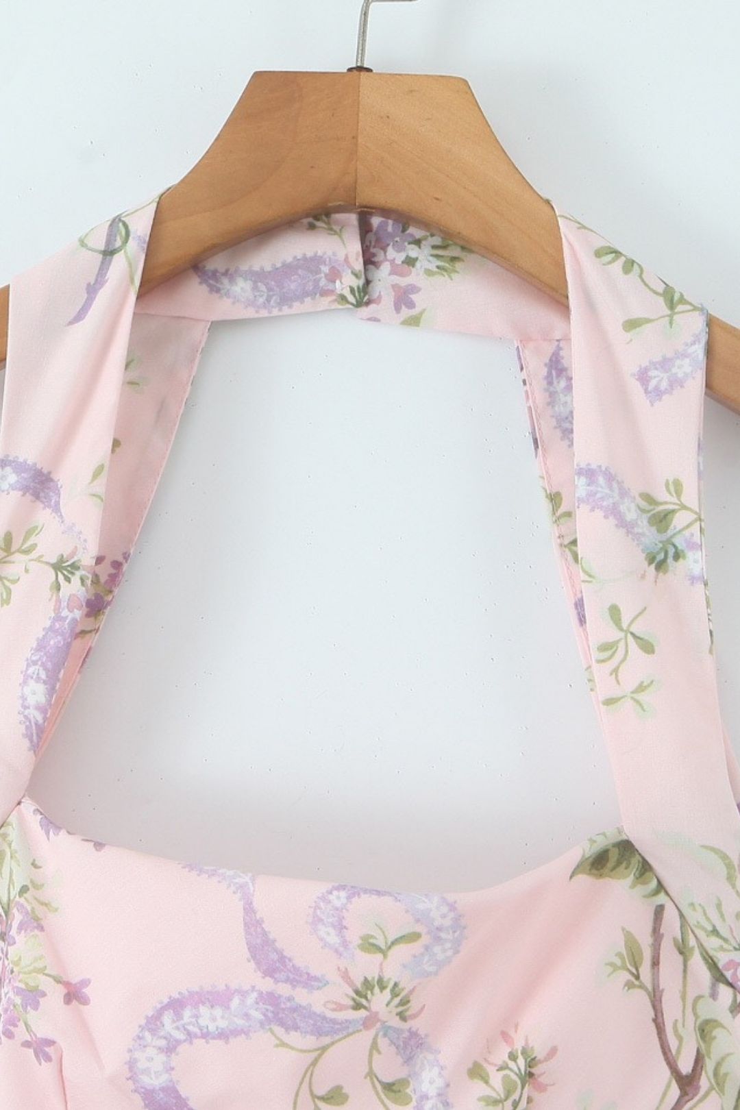 Halter Neck Square Neck Sexy Slim Mid-length Dress