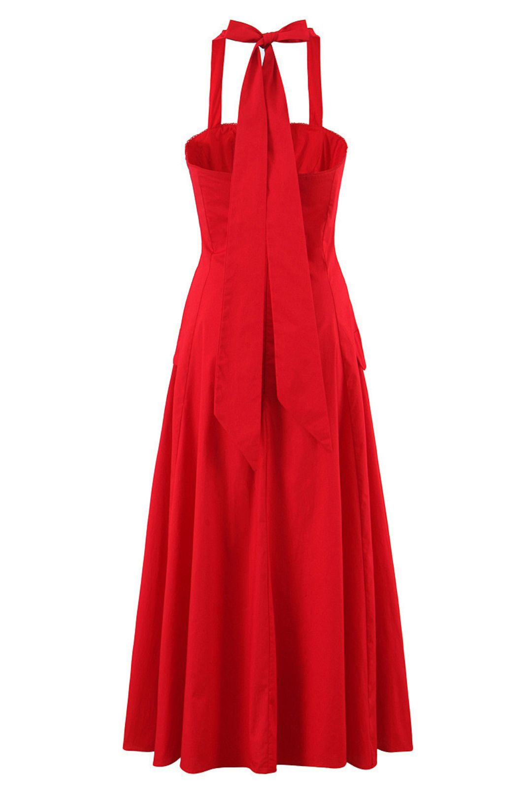 Elegant Sleeveless Suspender Midi Dress