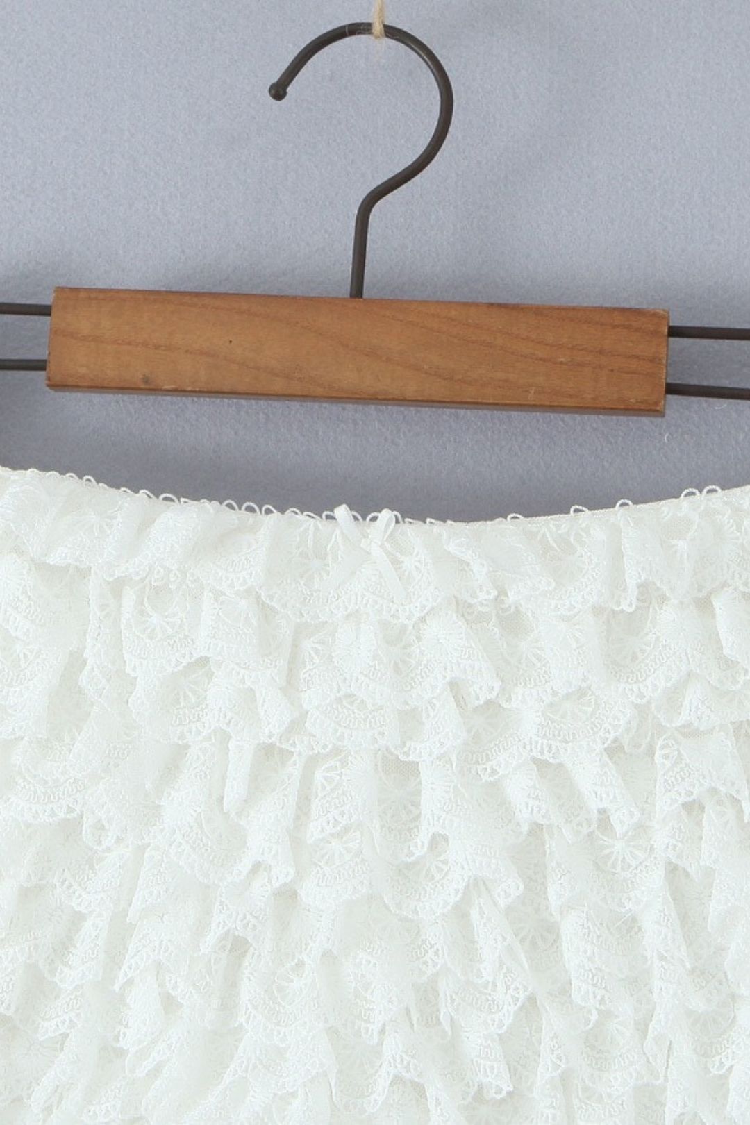 Bow Heavy Lace Skirt Pant