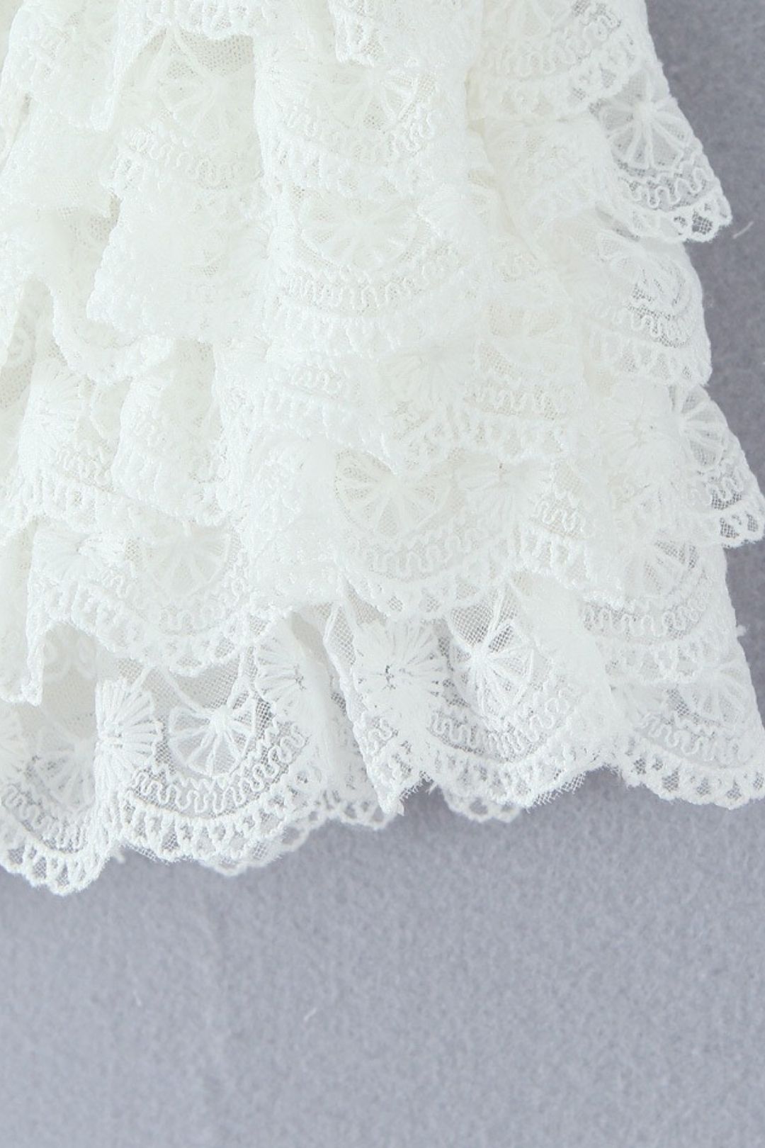 Bow Heavy Lace Skirt Pant