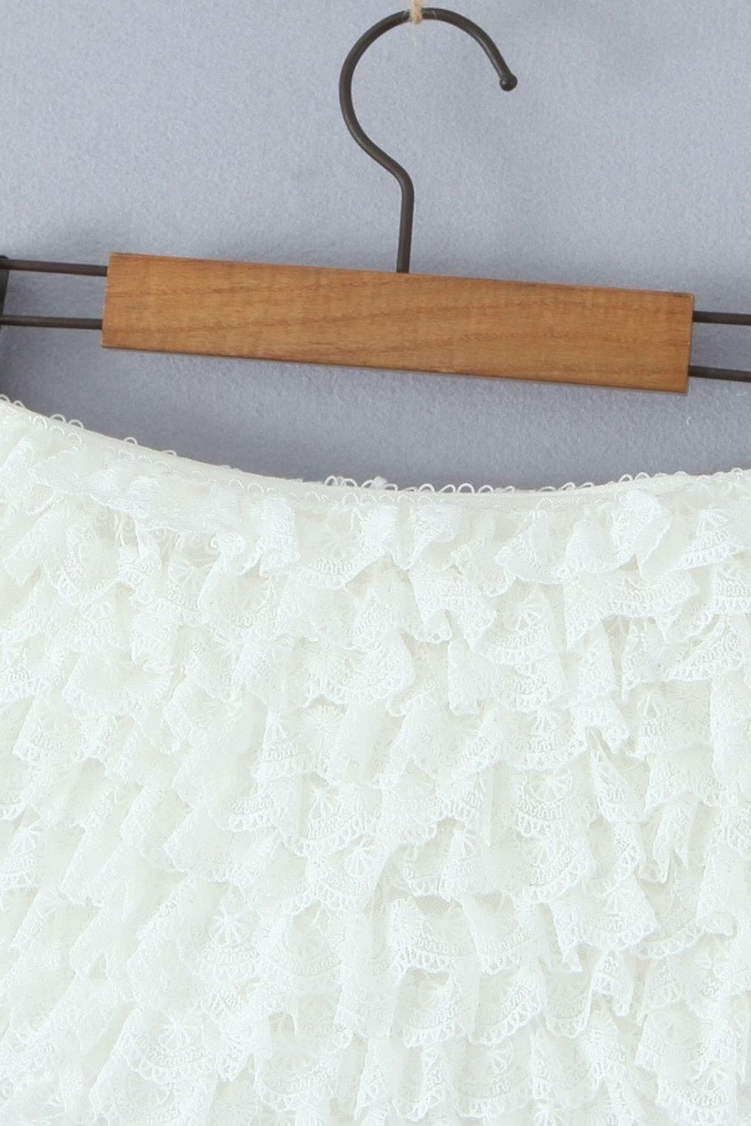 Bow Heavy Lace Skirt Pant