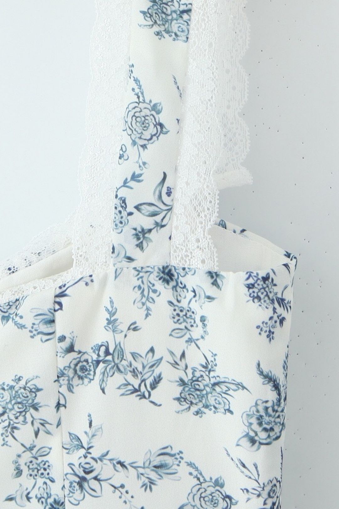 Sexy Deep V Retro Lace Splicing Mini Dress