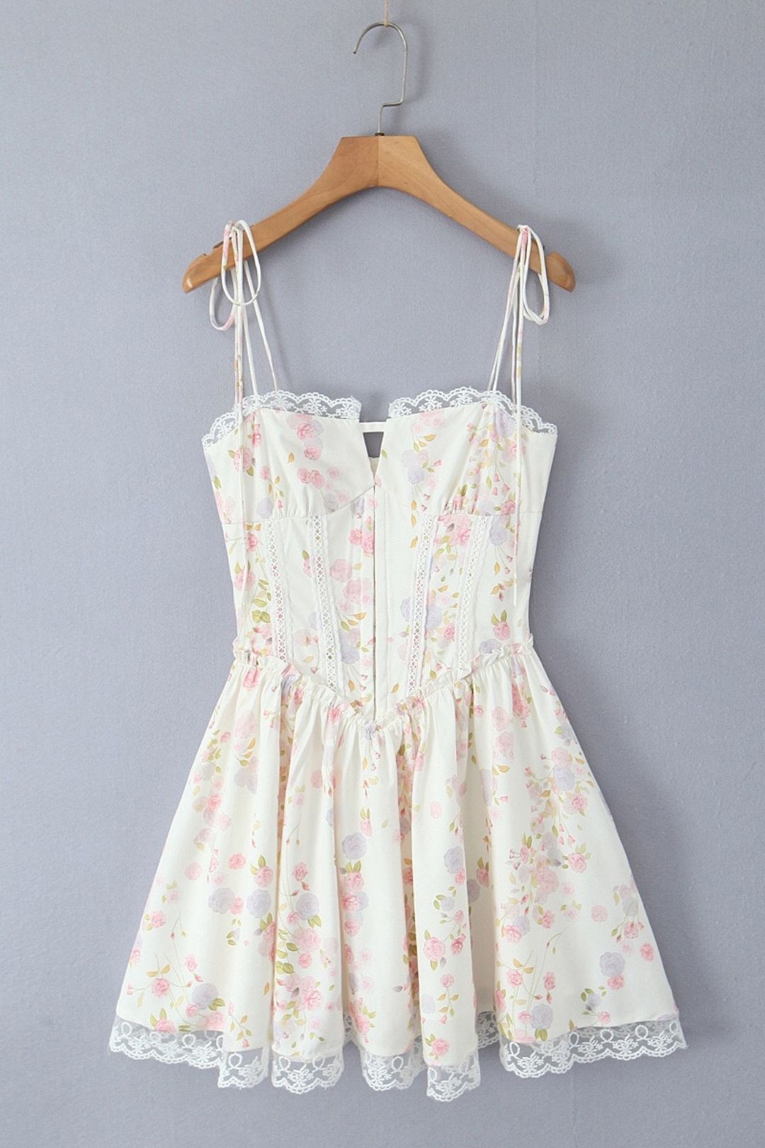 Lace Suspender Sexy Backless Mini Dress