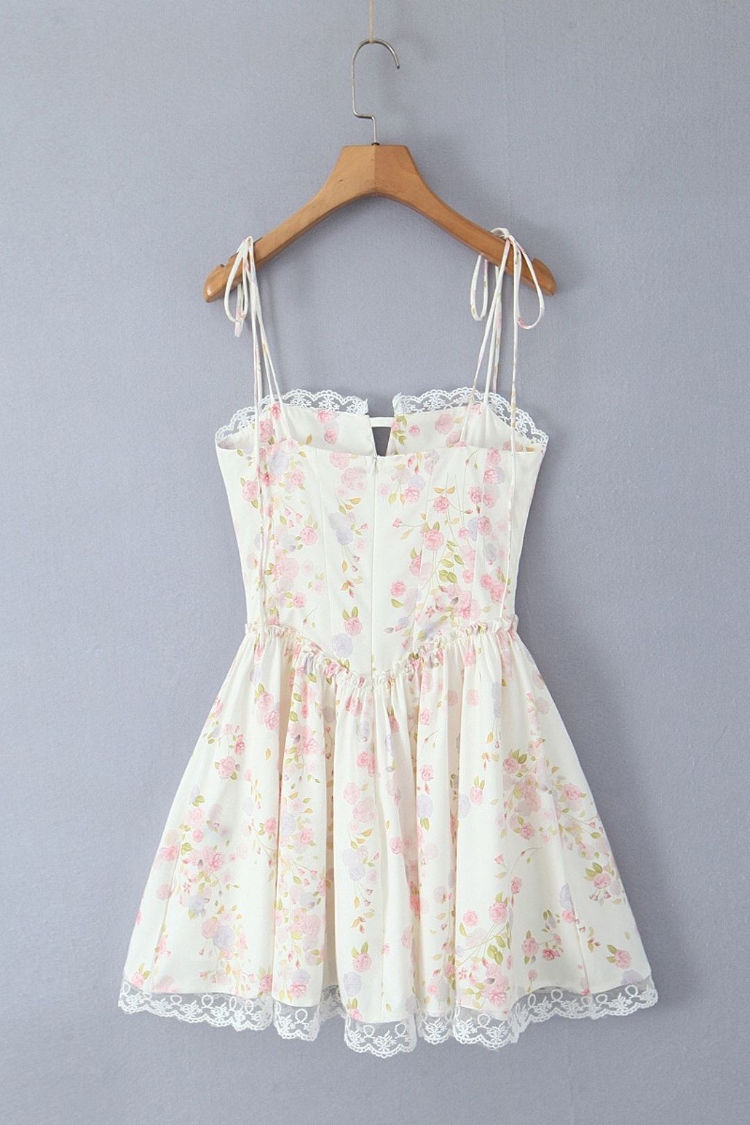 Lace Suspender Sexy Backless Mini Dress