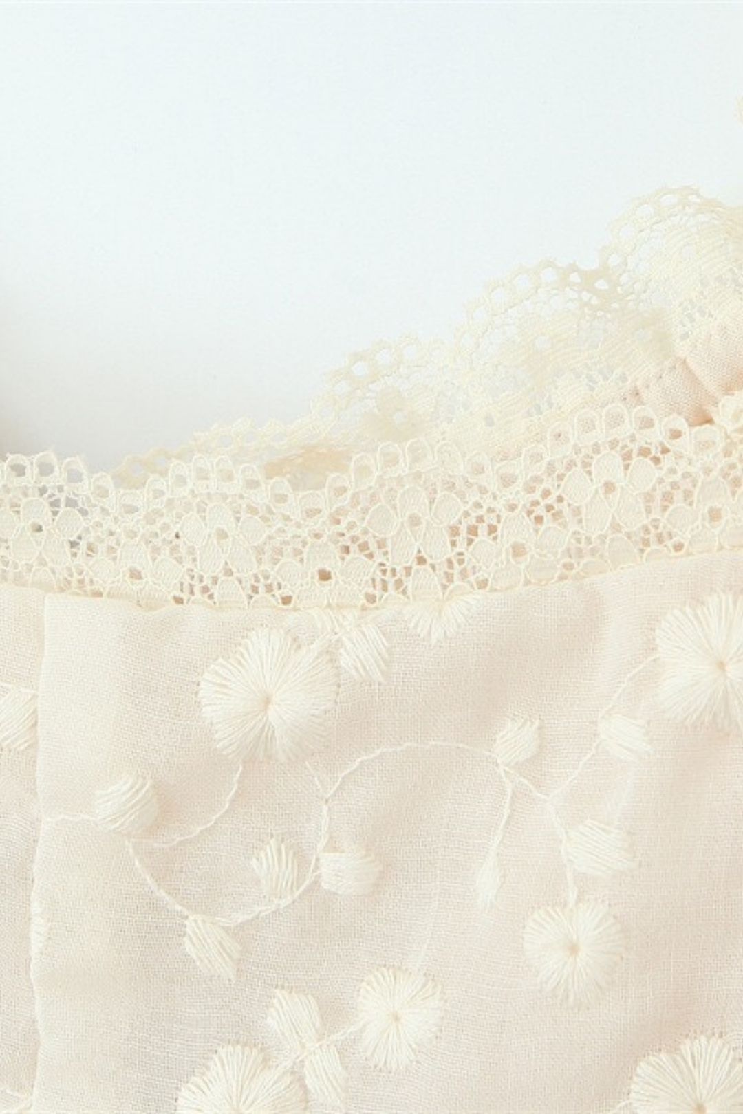 Embroidered Chiffon Patchwork Suit Unique Wood Ear Edge Camisole High Waist Sexy Hip Skirt