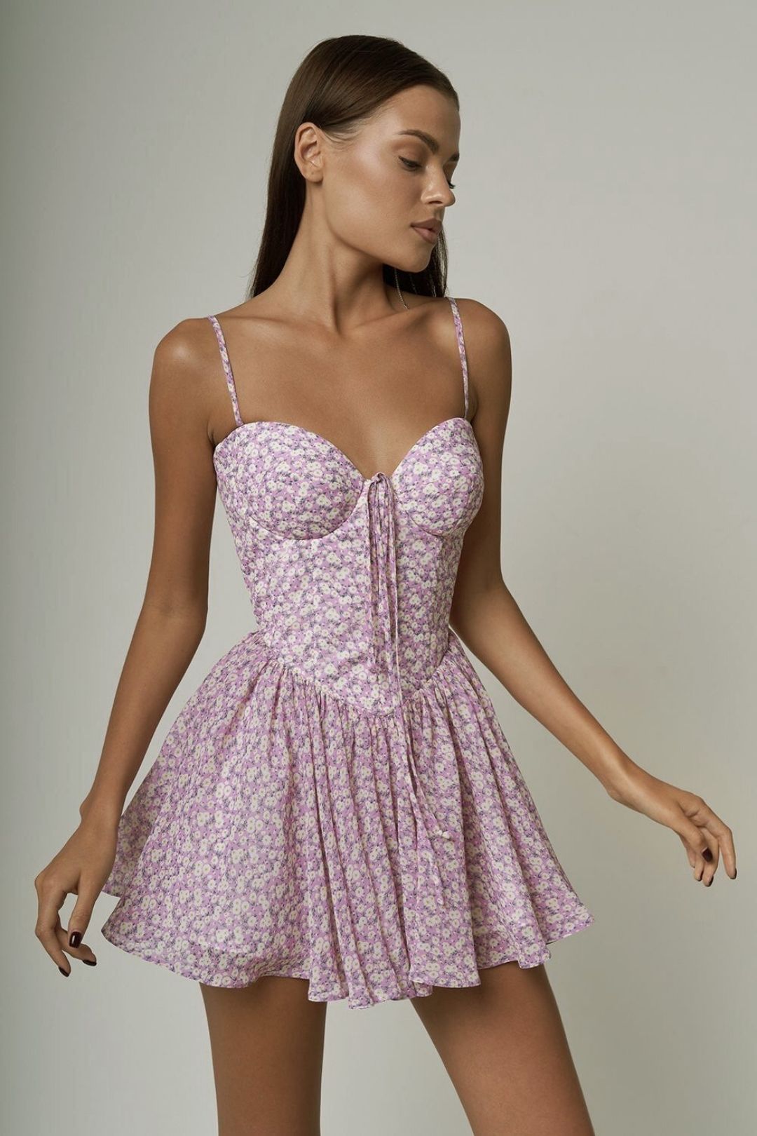 Sexy Printed Short Suspender Mini Dress