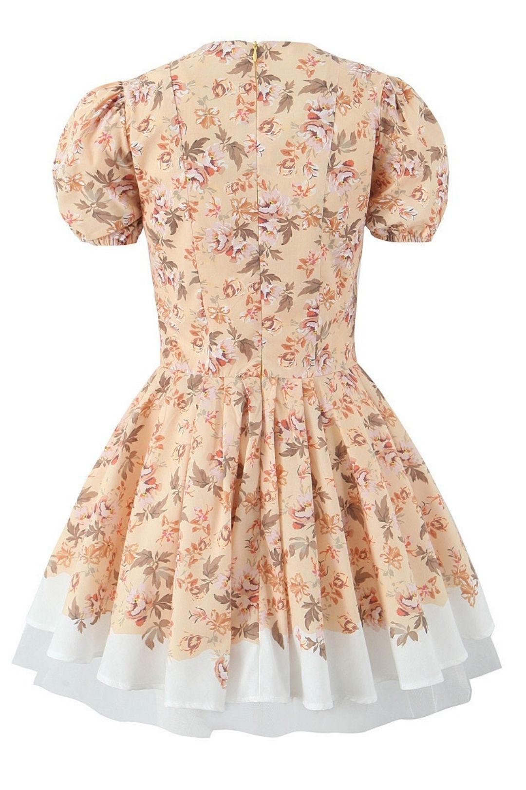 Pastoral Style Printed Mini Dress