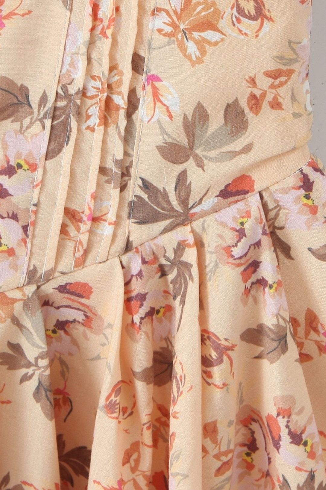 Pastoral Style Printed Mini Dress