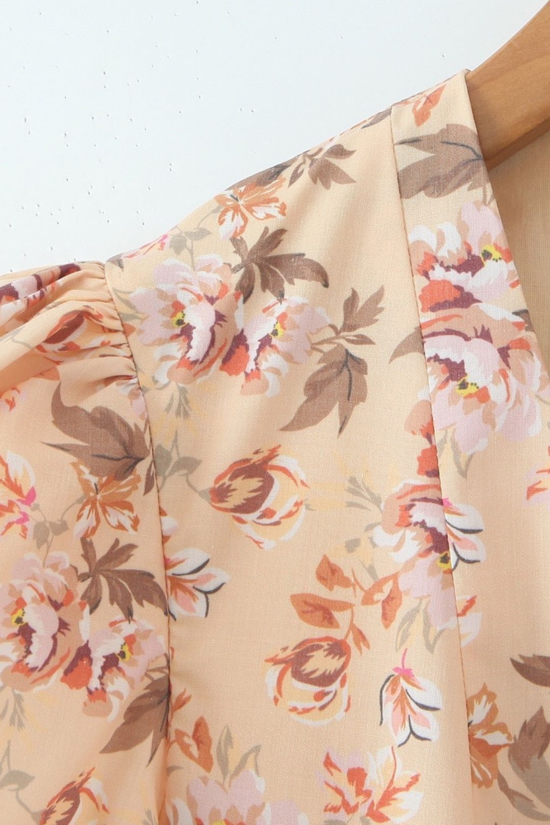 Pastoral Style Printed Mini Dress