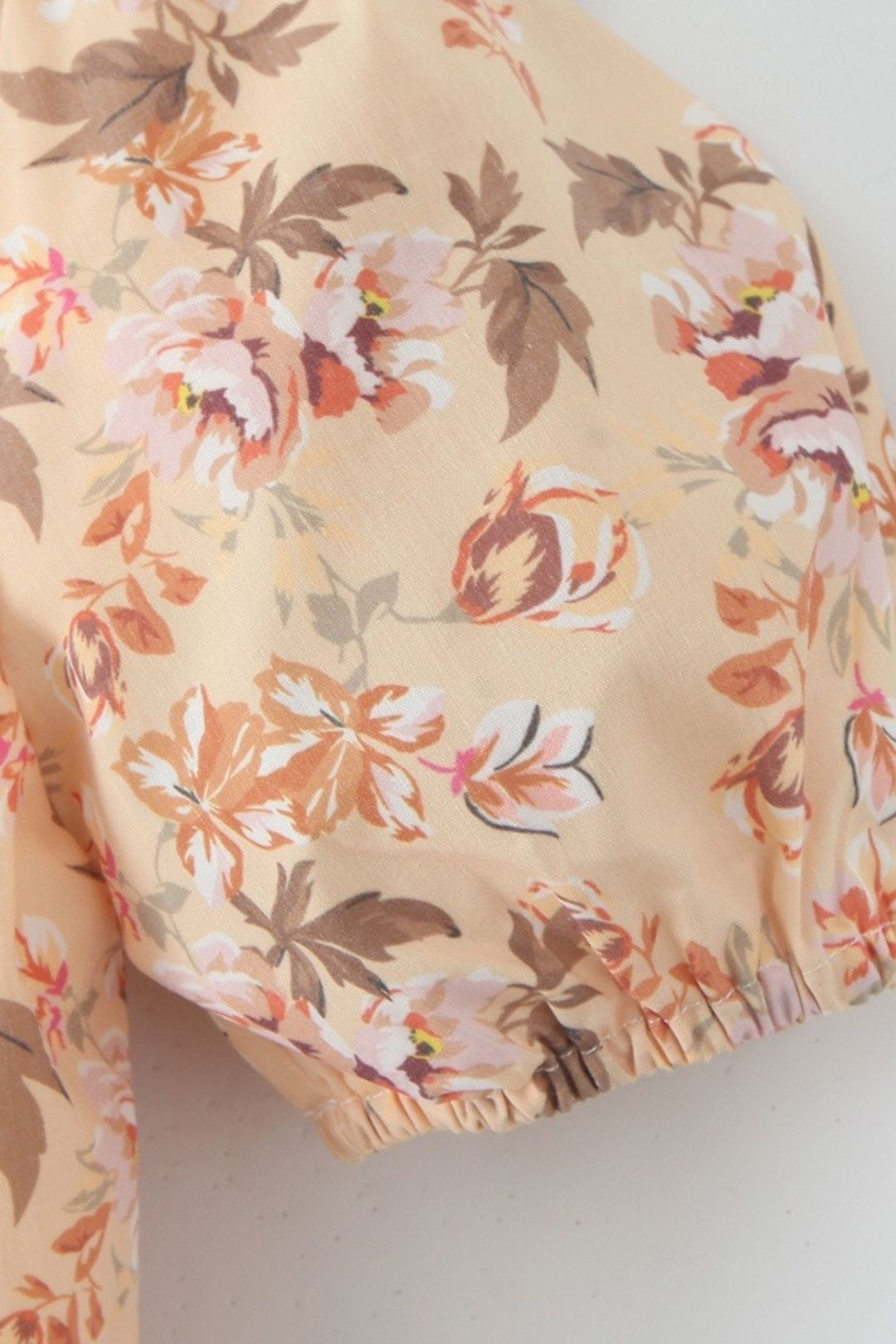 Pastoral Style Printed Mini Dress