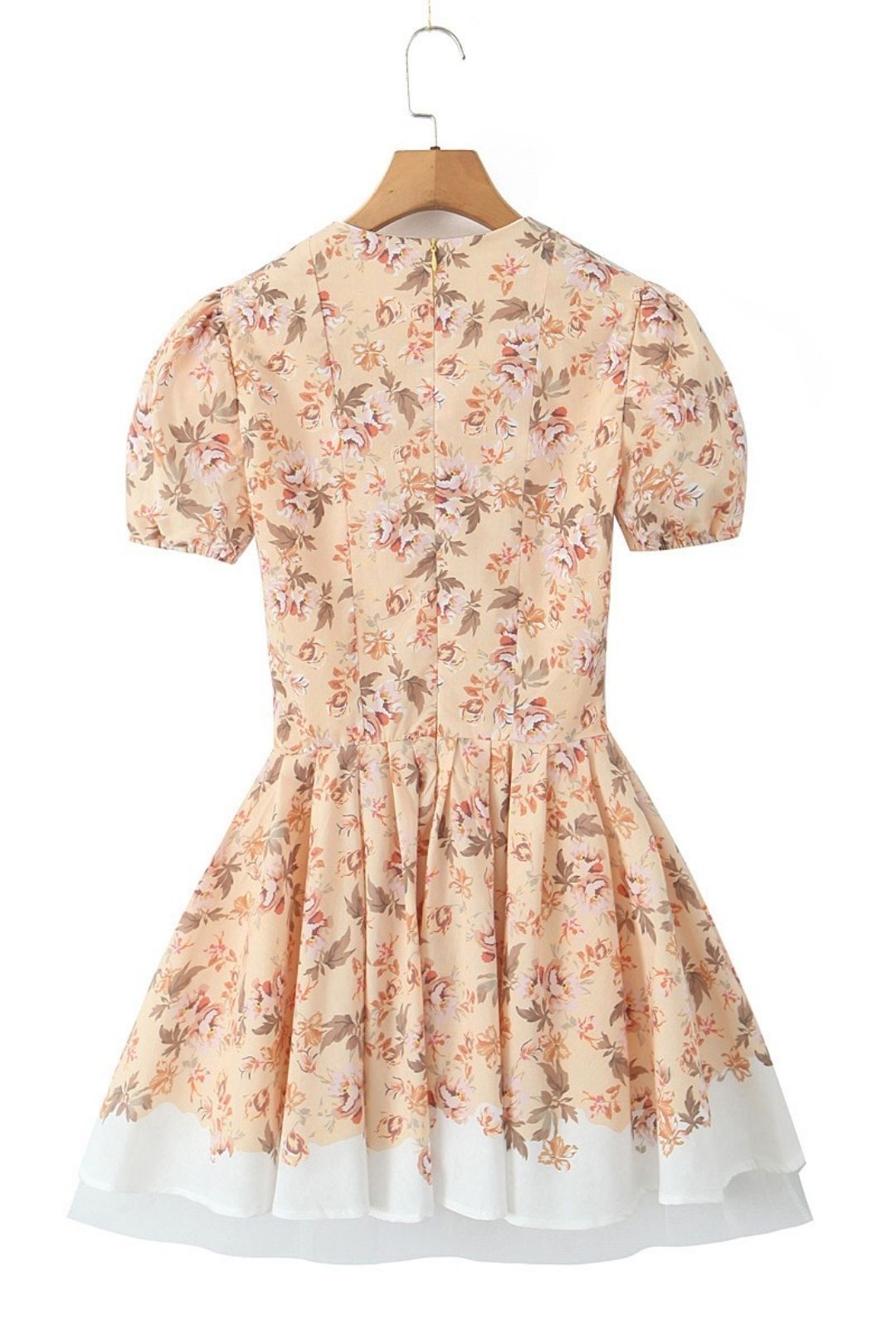 Pastoral Style Printed Mini Dress