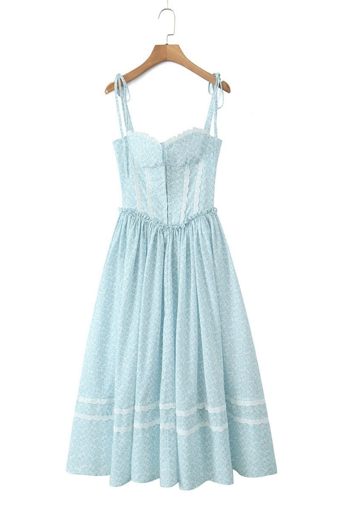 Mature Style High Waist Suspender Long Dress