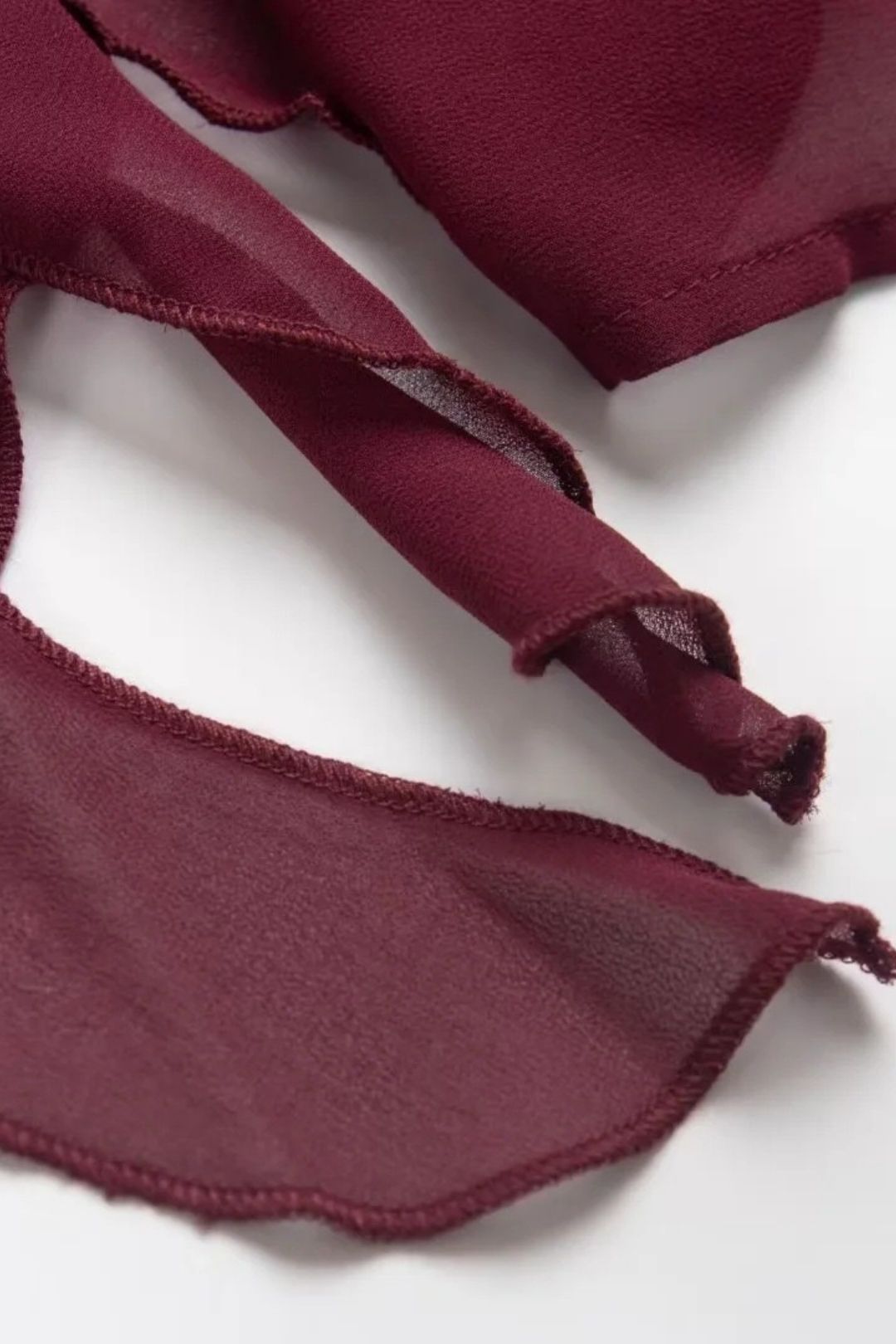 Sexy Slit Chiffon Dress French Square Neck Dress