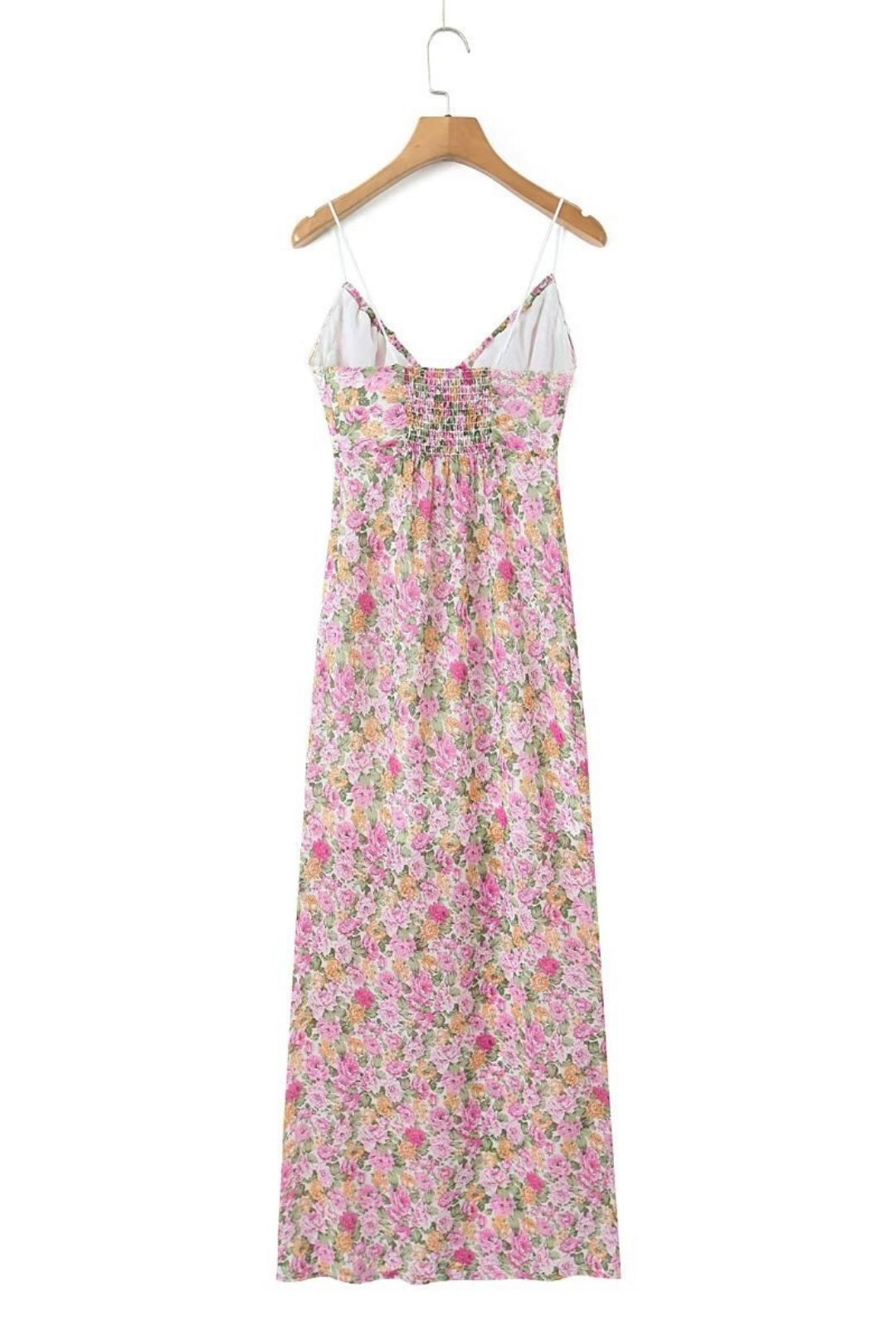 V-neck Chic Lace Splicing Suspender Long Dress