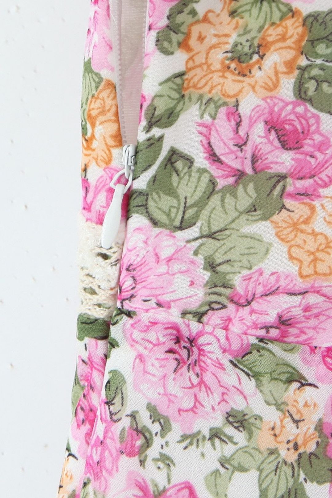 V-neck Chic Lace Splicing Suspender Long Dress